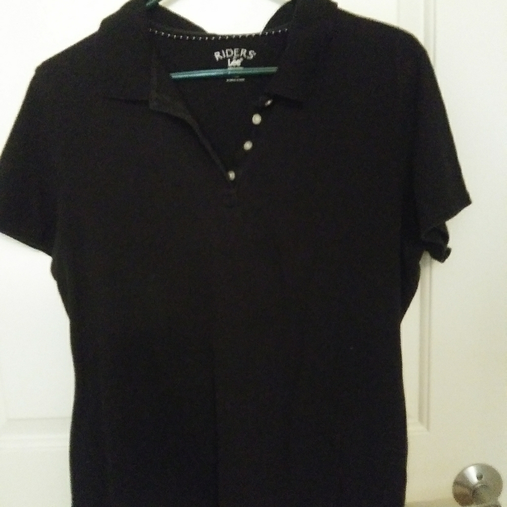 Polo top blk gentley worn